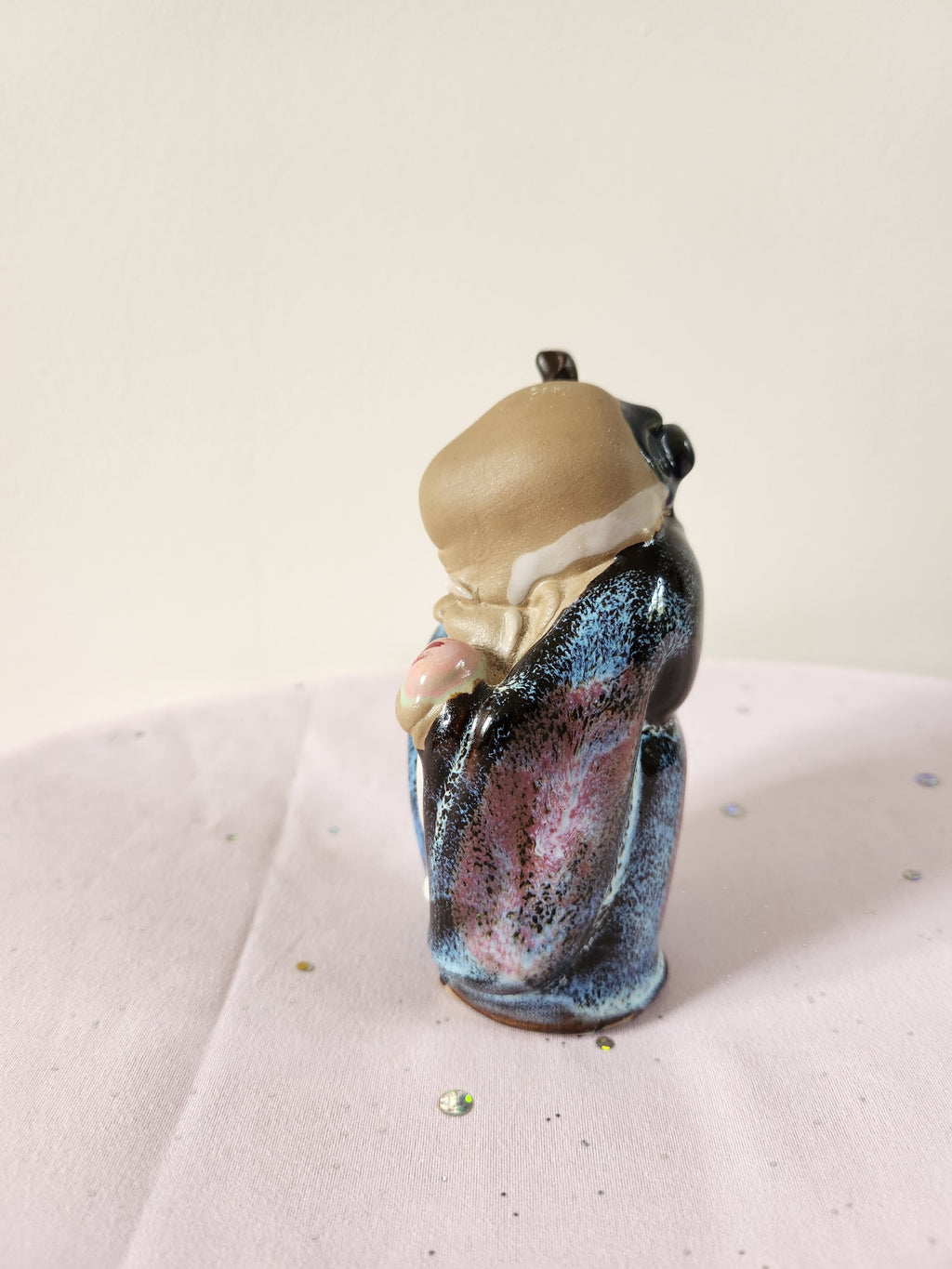Vintage Japanese Ceramic Figurine – Mid‑Century Netsuke‑Style Ornament (Stamped)