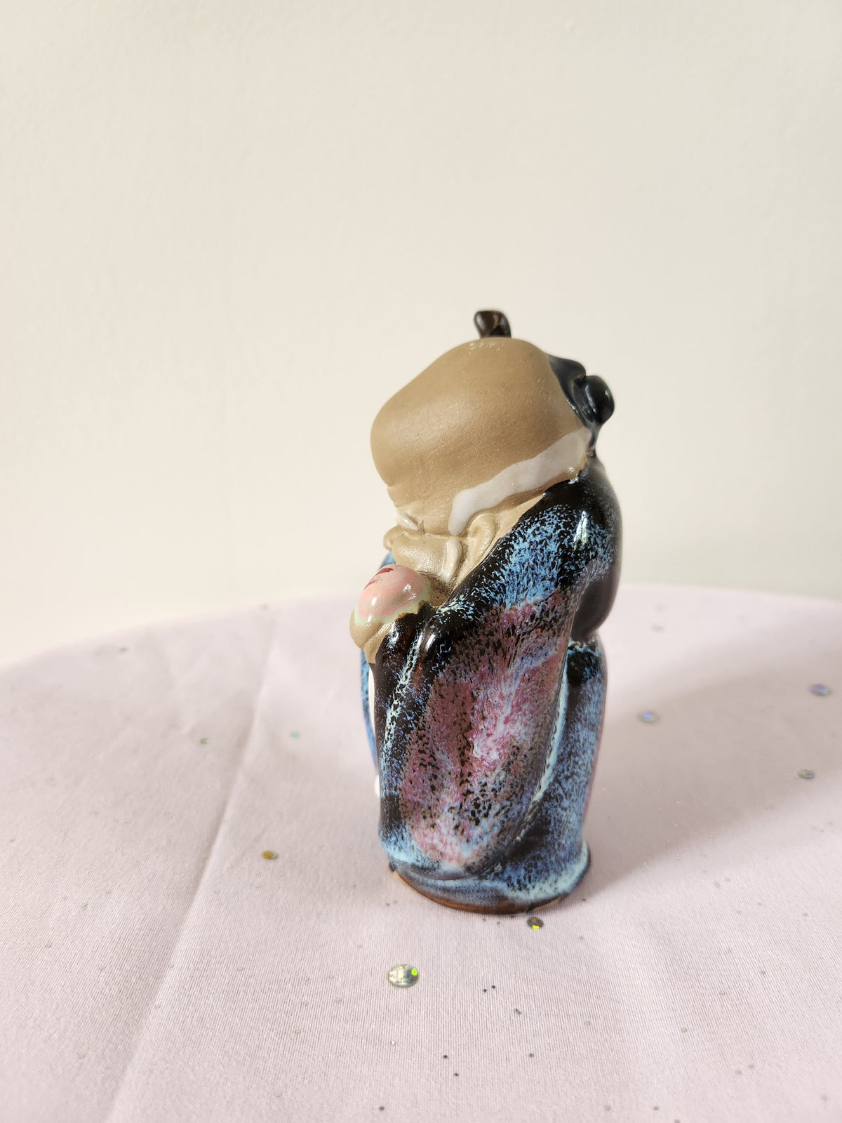 Vintage Japanese Ceramic Figurine – Mid‑Century Netsuke‑Style Ornament (Stamped)