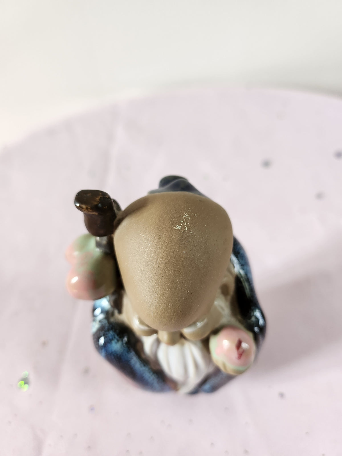 Vintage Japanese Ceramic Figurine – Mid‑Century Netsuke‑Style Ornament (Stamped)