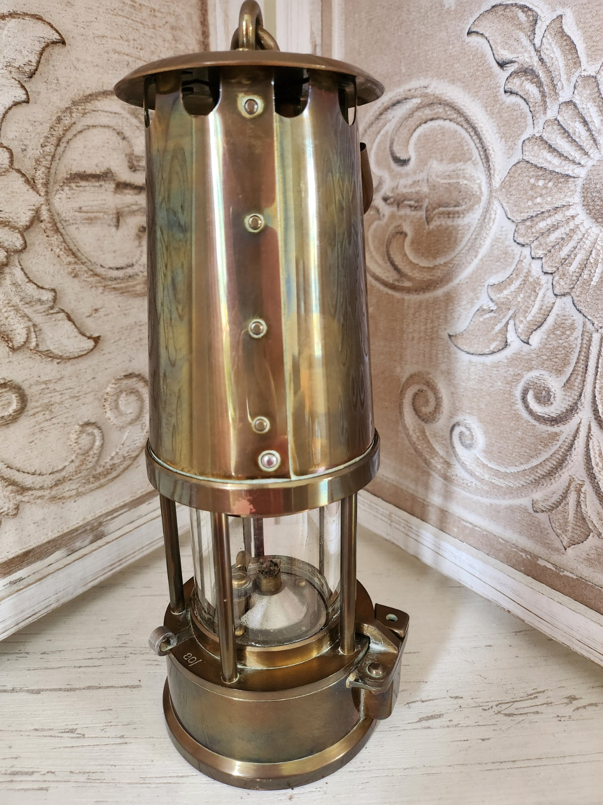 Protector Lamp & Lighting Co Type 6 M&Q Miner’s Safety Lamp – Eccles England