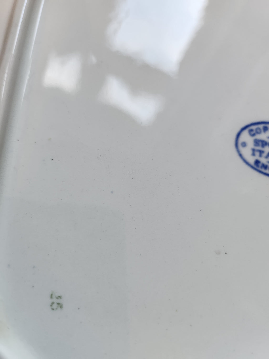 Vintage Copeland Spode Italian Handled Serving Dish Circa 1890–1930 Blue & White