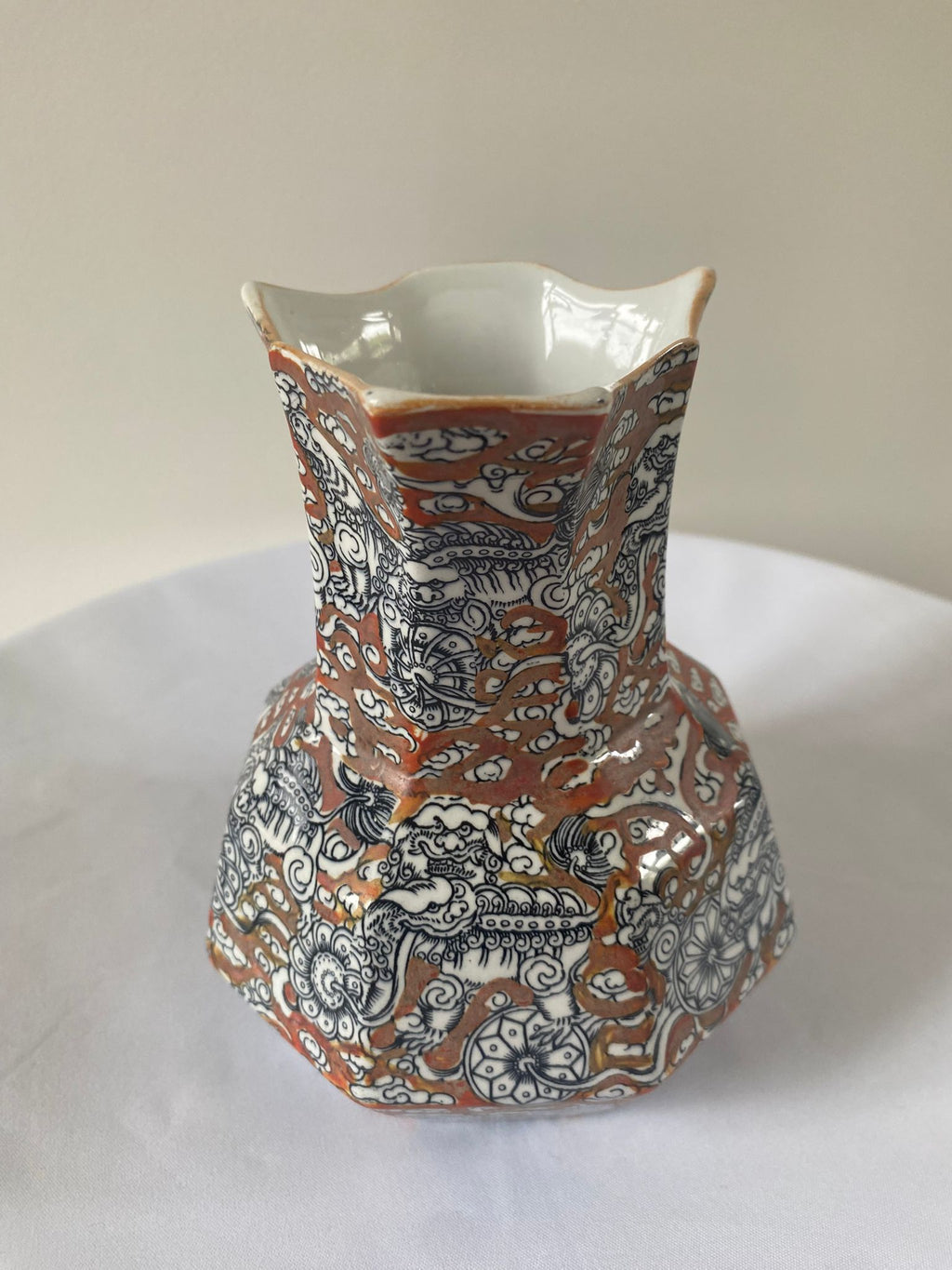 Antique Mason's Patent Ironstone Jug – Bandana Pattern, Mid-Victorian, c.1850–1880