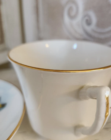 Runcorn–Widnes Transporter Bridge 1925 King George V Commemorative Cup & Saucer