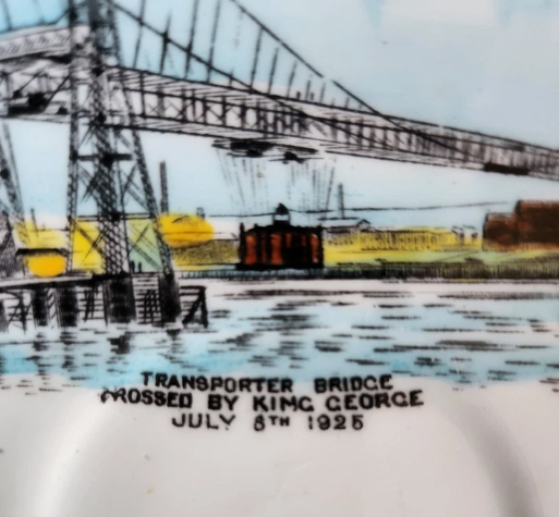 Runcorn–Widnes Transporter Bridge 1925 King George V Commemorative Cup & Saucer