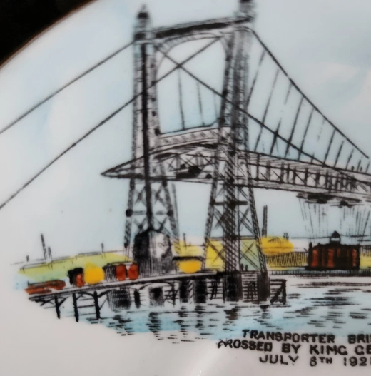 Runcorn–Widnes Transporter Bridge 1925 King George V Commemorative Cup & Saucer
