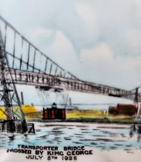 Runcorn–Widnes Transporter Bridge 1925 King George V Commemorative Cup & Saucer